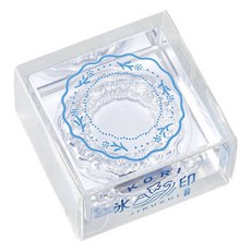 KING JIM HITOTOKI 冰塊水晶印章 圓框 33mm, 1個, 不適用