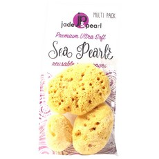 JadeandPearl 優質海珍珠菜瓜布, 1個, 3片