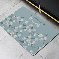 清新北歐軟式吸水地墊 雛菊花海, 1個