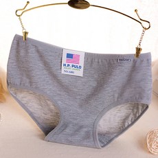 【JDUDS】馬卡龍色系棉質生理褲，舒適透氣，柔軟親膚，多色可選, 灰色-F均碼