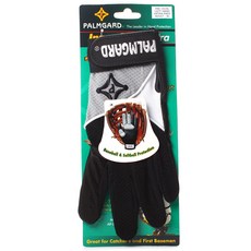 Palmgard 成人棒球手套的左手內層手套, 黑+灰