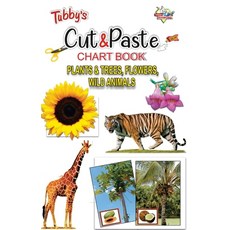 (英文圖書) Tubbys Cut & Paste Chart Book Plants & Trees Flowers Wild Animals 平裝版, Diamond Pocket Books Pvt Ltd, 英文