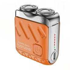 享家品 雙刀頭便攜電動刮鬍刀, 橙色, R-12