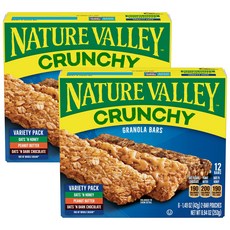 NATURE VALLEY 格蘭諾拉燕麥棒 綜合口味 6入, 2盒, 253g