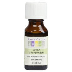 Aura Cacia 芳香精油, 溫暖的野生馬鬱蘭, 15ml, 1個