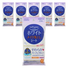 SOFTYMO 大尺寸白色親膚卸妝棉, 6個, 12件