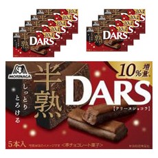 MORINAGA 森永 DARS半熟餅乾棒 可可風味 5包入, 10個