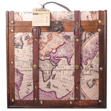 TWINE 3瓶舊世界木質酒盒, 1個, 混色