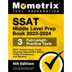 (英文圖書) SSAT Middle Level Prep Book 2023-2024 - 3 Full-Length Practice Tests SSAT Secrets Study Guid... 平裝版, Mometrix Media LLC, 英文
