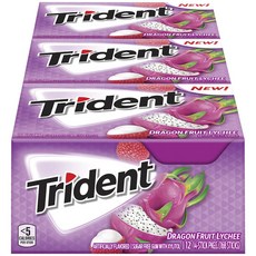 Trident 三叉戟無糖木糖醇口香糖火龍果豐富, 168入, 1.9g