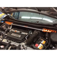 小鳥的店 2012-16 CRV4 4.5代 專用 旗艦型 鋁合金 SUMMIT 引擎室 平衡桿 拉桿 配件改裝, 橘色和銀色