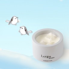 【Lotin】香氛蠟燭禮盒組(白水晶 飾品自選) - 居家香氛 禮品首選, 長尾山雀針式耳環