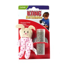 KONG 貓咪填充玩具+薄荷貓草, 1個, 混色