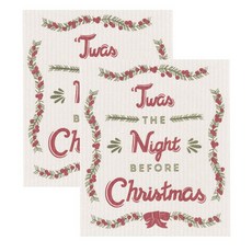 now DESIGNS 印花廚房毛巾, 2件, 晚上