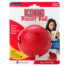 KONG 狗玩具玩具餅乾球L, 1個, 紅色的