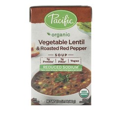 Pacific 蔬菜扁豆烤紅辣椒湯調理包, 1瓶, 482g