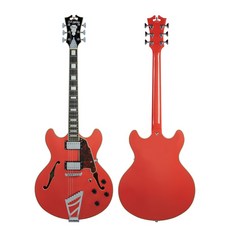 D'Angelico Premier DC 爵士 電 吉他 半空心 紅色 Jazz Neo-Soul es335, 詳見包裝