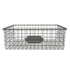 SPECTRUM 復古儲物廚房儲物籃, 黑色