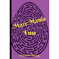 (英文圖書)Maze Mania puzzle book: 30-pages of mazes 平裝版, Independently Published, 英文