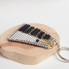 Wire Lover鋁線樂器鐵琴木琴鍾琴馬林巴，手工迷你鐵琴，創意音樂禮品，輕巧便攜, 5, 銀色，黑色，棕色, 1