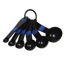 Chef Craft Chef Craft量匙 6種組 黑色+藍色, 1個