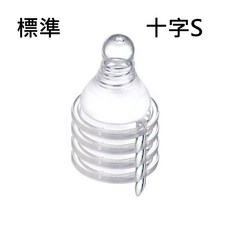母乳記憶超柔防脹氣標準奶嘴4入 (圓孔/十字) SS/S/M/L/XL