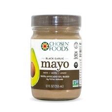 Chosen FOODS 鱷梨油蛋黃醬黑蒜, 1個, 355ml