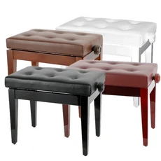 KAWAI 鋼琴可調式升降椅，舒適演奏，高度可調，多色可選，穩固耐用，簡約大方, 棕色, 1個