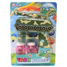 TANK BUBBLES 戰車造型聲光電動泡泡槍, 一支入, 1個