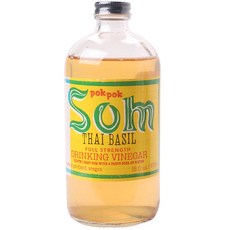 Pok Pok Som Bombastic Tie 羅勒飲用醋, 1個, 473毫升