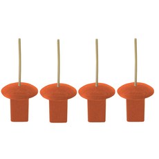 Markwort Base Plug 白色指示器 4入, 橘色, 4個