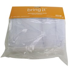 KAF HOME Bring It 可重複使用農產品拉鍊袋 白色, 1個, 12件
