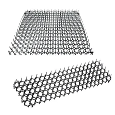 防貓刺墊，柔軟安全驅趕，自由裁剪，室內外通用，保護家具花園, 白, 1個