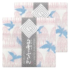 Shirayuki 垣谷纖維 人造絲多用途毛巾 青鳥 桃粉, 2個