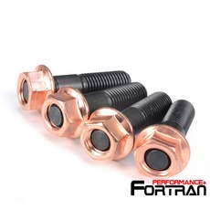 FORTRAN 雙頭牙螺絲 鍍銅防滑螺母 M10*1.5mm 轉M10x1.25mm