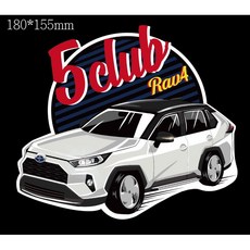 【小鳥的店】2019-2023 五代 RAV4 隊貼-後檔貼紙 3M 車隊貼紙, 彩色