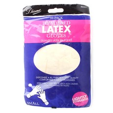 diane 粉狀乳膠手套 S, 1個, 10片