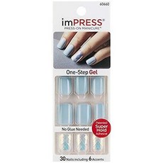 imPRESS 美甲貼片, 像羽毛一樣明亮, 24件