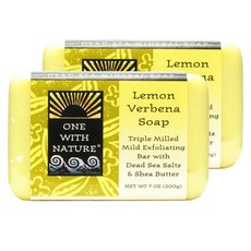 ONE WITH NATURE 海鹽礦物甘油三重溫和香皂, 200克, 2個