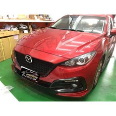小鳥的店 馬自達3 MAZDA 3 馬3 5門 2014-16 KS 前後保桿側裙組 魂動紅改裝, 魂動紅