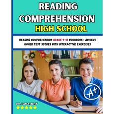 (英文圖書) Reading Comprehension High School: Reading Comprehension Grade 9-12 Workbook: A... 平裝版, Dr. Fanatomy, 英文