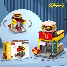 小顆粒街景積木, 多色, 1個