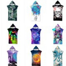 台灣現貨 毛巾衣 連帽浴巾 連帽斗篷 速乾柔纖維 行動更衣 衝浪 溯溪 自由潛水