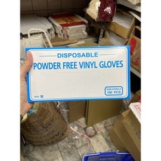 一次性透明PVC塑膠手套 100入裝 廚房清潔防護