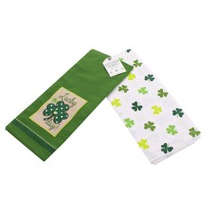 DESIGN IMPORTS 三葉草印花餐巾 45.7*71.1cm 2件組, 1個, 混色