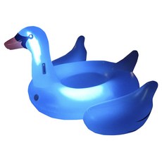 SWIMLINE LED造型充氣泳圈 天鵝款, 1個, 藍色