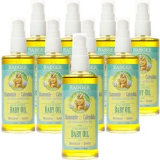 BADGER 孩童洋甘菊金盞花保濕潤膚油, 9瓶, 118ml