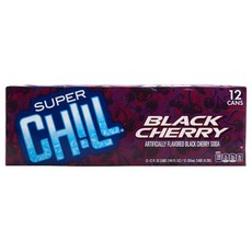 SUPER CHILL 黑櫻桃蘇達, 12件, 355毫升
