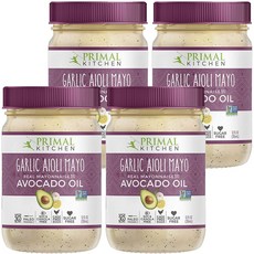 Primal Kitchen 大蒜風味酪梨油美奶滋, 4個, 355ml