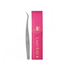 LIGHTEYES 亮妍 日製彎頭眉夾 精準拔毛 附收納盒, 1個, 銀色